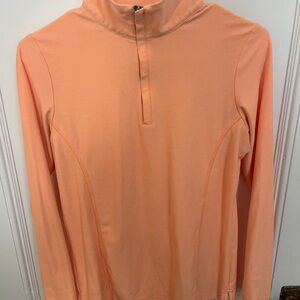 Peter Millar Coral Zip Pullover